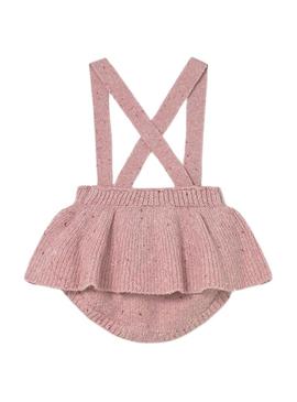 Conjunto Mayoral saia 3 peças rosa para bebê