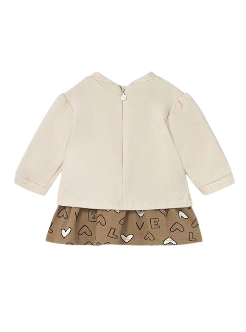 Vestido Mayoral combinado felpa boneca para bebê