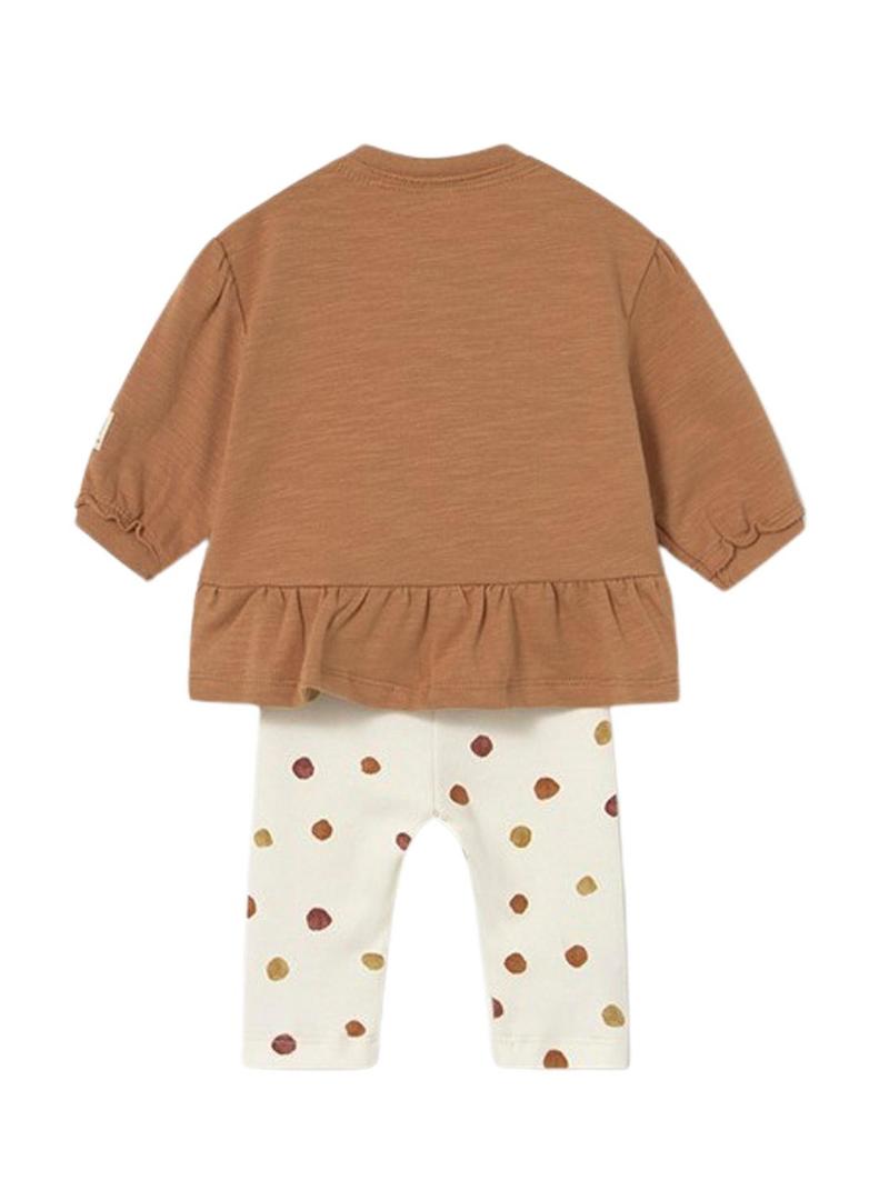 Conjunto de leggings Mayoral de 4 peças para bebê.