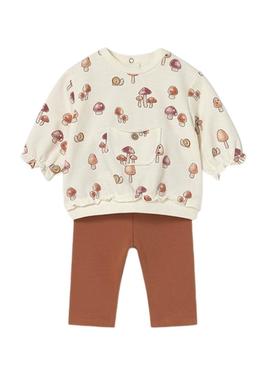 Conjunto de leggings Mayoral de 4 peças para bebê.