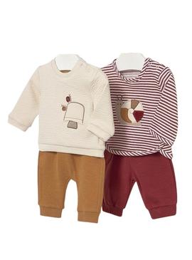 Conjunto de 4 peças caracol Mayoral para bebê.