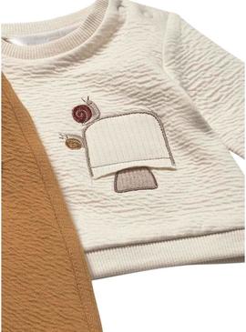 Conjunto de 4 peças caracol Mayoral para bebê.