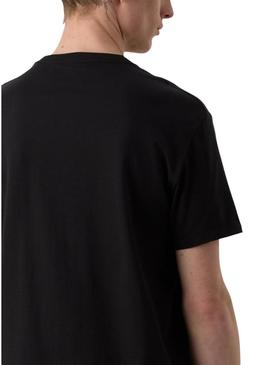 Camiseta Calvin Klein Line Logo preto para homem.