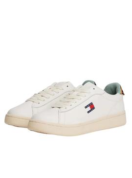 Sapatilhas Tommy Jeans Archive 98 Leopard branco para mulher