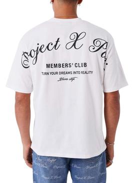Camisa Project x Paris Member's Club branca para homem.