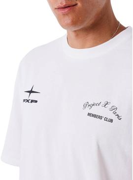 Camisa Project x Paris Member's Club branca para homem.
