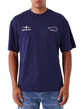 Camiseta Project x Paris Member's Club roxa para homem.