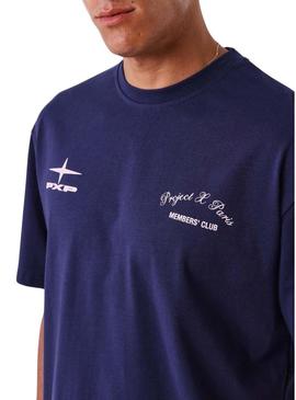Camiseta Project x Paris Member's Club roxa para homem.