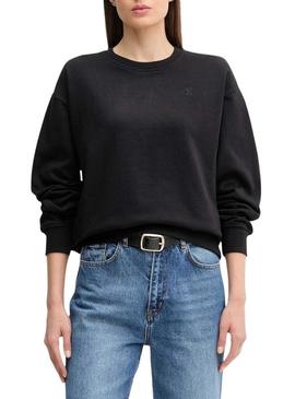 Moletom Calvin Klein Jeans Archive Logo preto para mulher