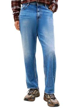 Calça jeans Tommy Jeans Sonny regular BI0134 preta para homem.