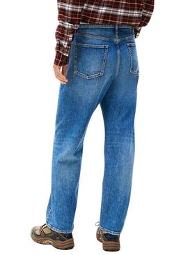 Calça jeans Tommy Jeans Sonny regular BI0134 preta para homem.