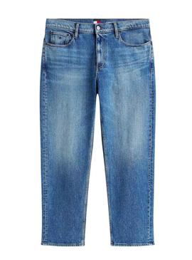 Calça jeans Tommy Jeans Sonny regular BI0134 preta para homem.