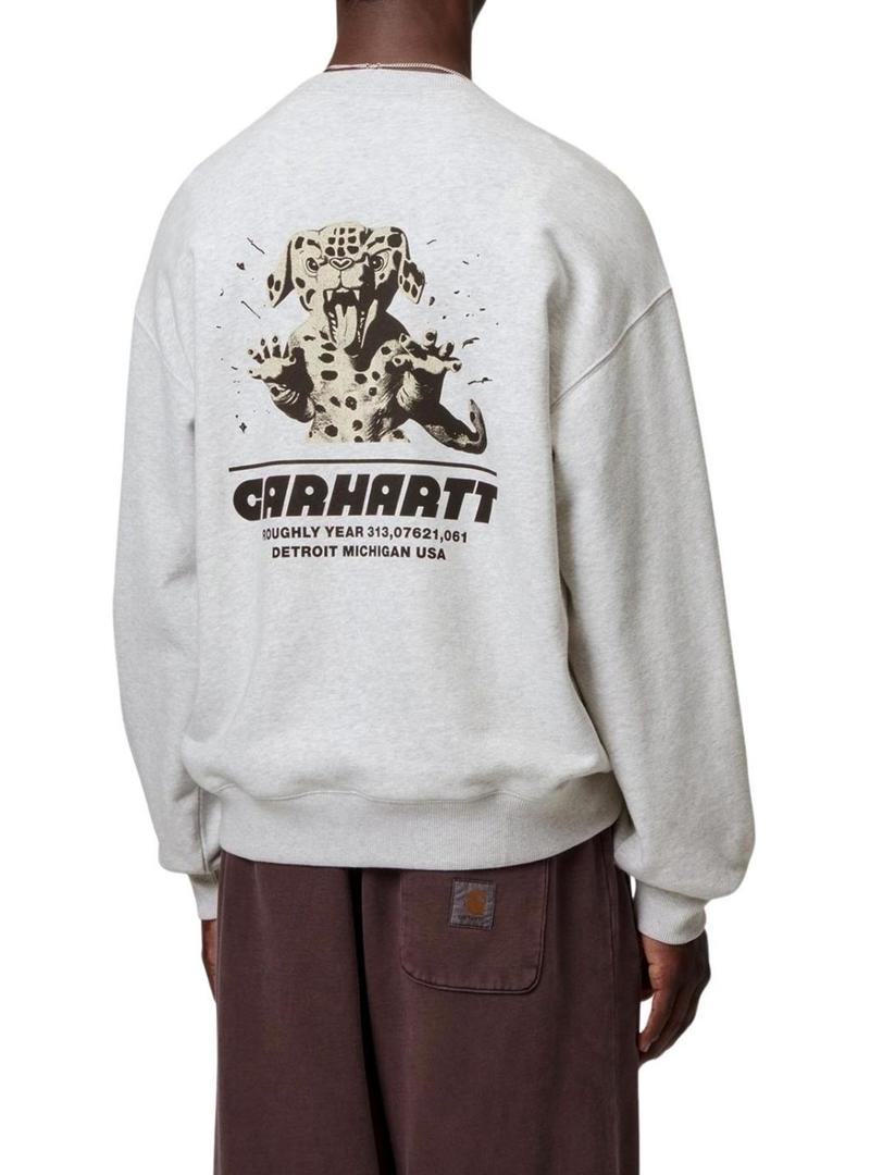 Moletom Carhartt Wiptopia cinza para homem.