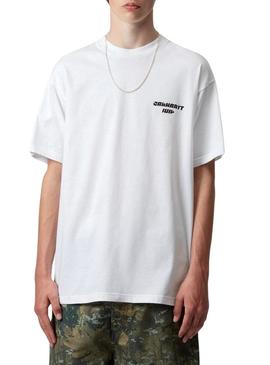 Camiseta Carhartt Wiptopia branca para homem.