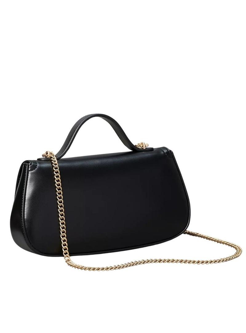 Bolsa Calvin Klein Jeans corrente Ck preta para mulher.