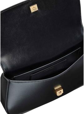 Bolsa Calvin Klein Jeans corrente Ck preta para mulher.