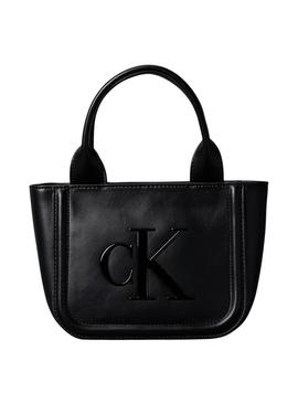 Bolsa Calvin Klein Jeans Bold pequena preta para mulher