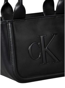 Bolsa Calvin Klein Jeans Bold pequena preta para mulher