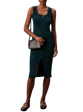 Bolsa transversal Calvin Klein com logotipo de monograma preto para mulher.