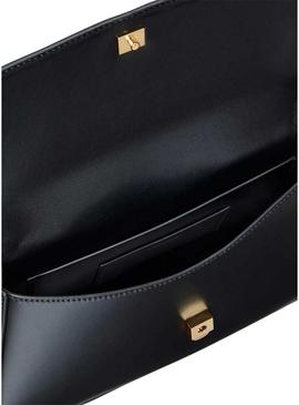 Bolsa Calvin Klein Jeans corrente Ck Convertible preta para mulher.