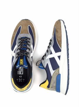 Sapatilhas Munich Dynamix 09 azul marinho para homens.