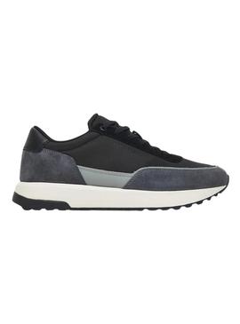 Tênis Calvin Klein Low Top Lace preto para homem.