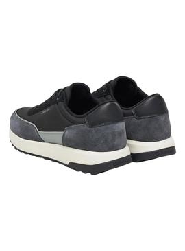 Tênis Calvin Klein Low Top Lace preto para homem.