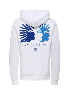 Moletom Only and Sons Ceres Claude branco para homem.