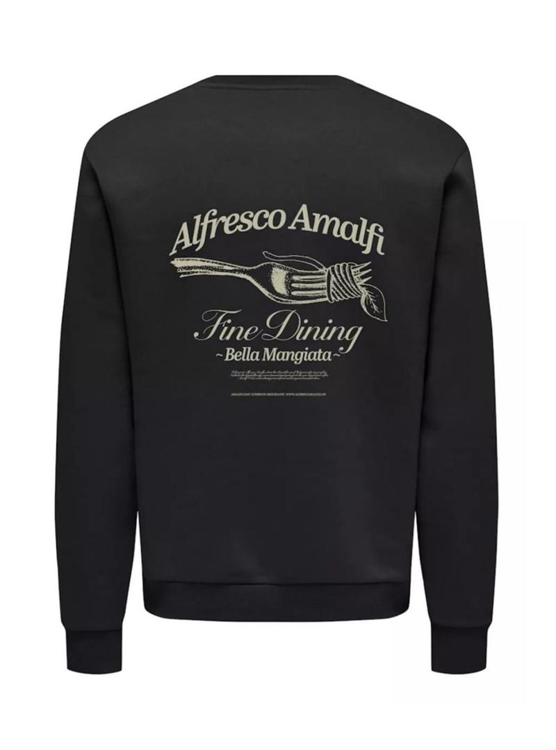 Moletom Only and Sons Fresco preto para homem