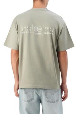 Camiseta Only and Sons Parker verde para homem.