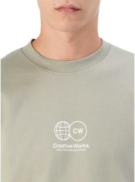 Camiseta Only and Sons Parker verde para homem.