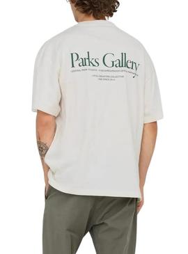 Camiseta Only and Sons Parker bege para homens.