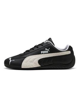Sapatilhas de couro Puma Speedcat preto para homem.