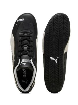 Sapatilhas de couro Puma Speedcat preto para homem.