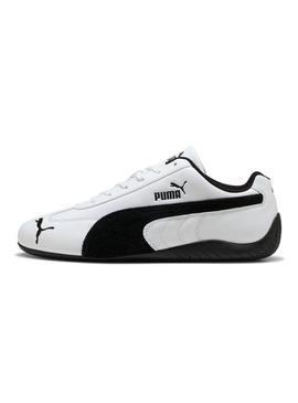 Sapatilhas Puma de couro Speedcat branco para homem.