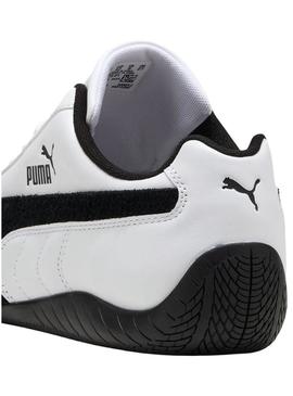 Sapatilhas Puma de couro Speedcat branco para homem.