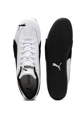 Sapatilhas Puma de couro Speedcat branco para homem.