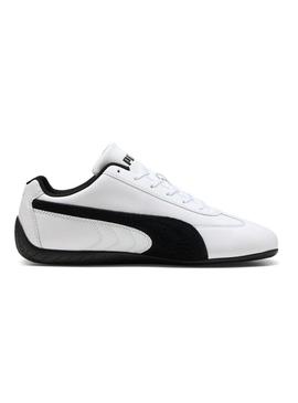 Sapatilhas Puma de couro Speedcat branco para homem.