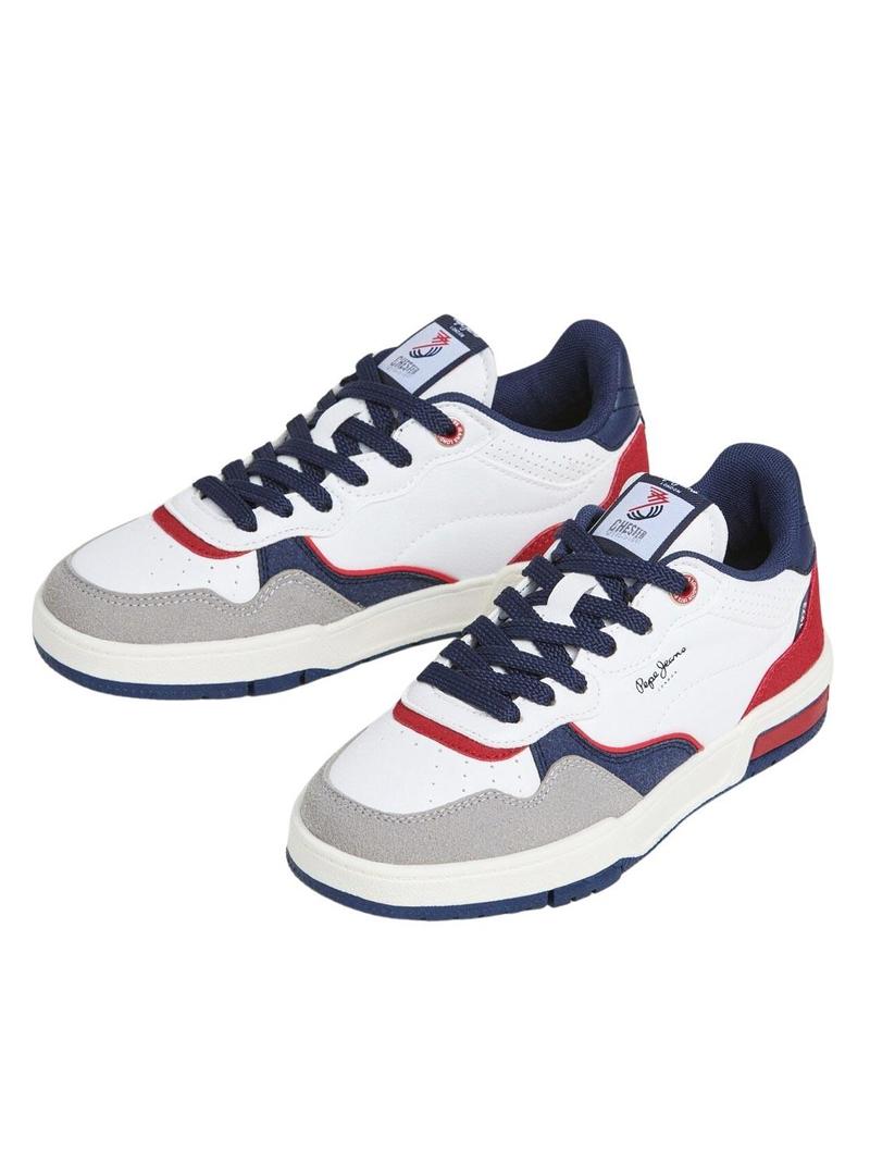 Sapatilhas Pepe Jeans Levitt combinadas para criança.