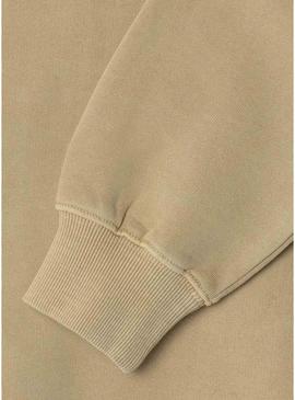 Moleton Pepe Jeans Timothy com capuz tostado infantil