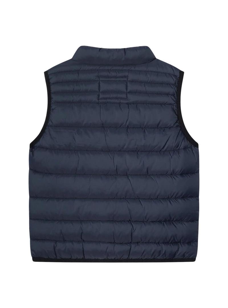 Colete acolchoado Pepe Jeans Ahron marinho para criança.