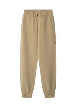 Calça Pepe Jeans Arthur Jogger tostada para criança.