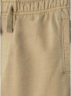 Calça Pepe Jeans Arthur Jogger tostada para criança.