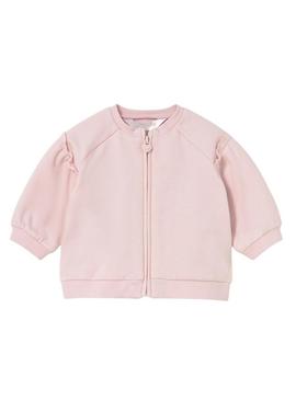 Conjunto de moletom Mayoral de 3 peças cor-de-rosa para bebê.