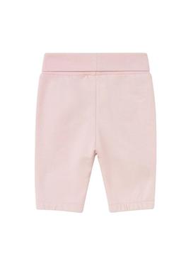 Conjunto de moletom Mayoral de 3 peças cor-de-rosa para bebê.