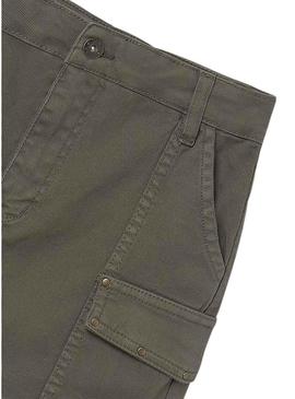 Saia verde de sarja da Mayoral para menina.