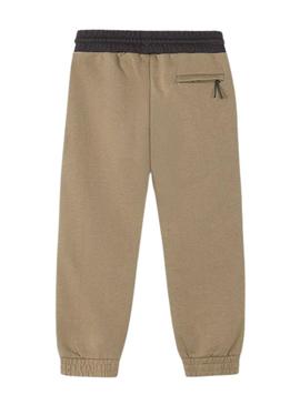 Calça esportiva Mayoral active cor caramelo para crianças.