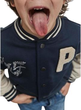 Blusão Bomber Mayoral azul para menino