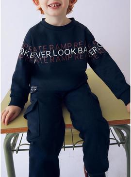 Conjunto de moletom Mayoral skate marinho para menino.