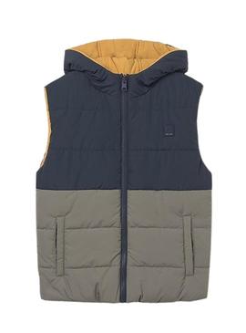 Colete reversível multicolorido Mayoral para menino.